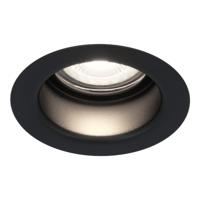 Mari LED inbouwspot verzonken - 4 Watt 345 Lumen - 6500K daglicht wit - GU10 - Dimbaar - Rond - IP64 Waterdicht - Zwart - Anti-glare