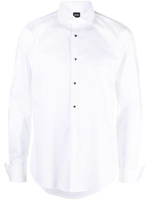BOSS chemise en coton - Blanc