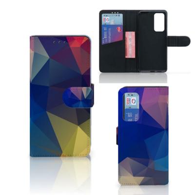Huawei P40 | Book Case | Polygon Dark