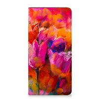 Bookcase Samsung Galaxy A14 4G Tulips