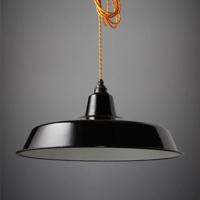 Lampenkap zwart industrieel Engelse emaillen fabriekslamp groot 450mm Lampenkap zwart industrieel Engelse emaillen fabriekslamp groot 450mm
