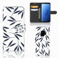 Samsung Galaxy S9 Hoesje Leaves Blue Samsung Galaxy S9 Hoesje Leaves Blue