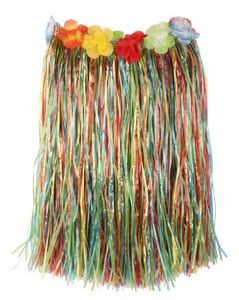 Hawaii rok meerkleurig 50 cm