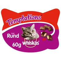 Whiskas Kattensnack Temptations Rund - 60gr