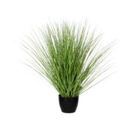 Mica Decorations Kunstgras - grasplant - kunstplant - groen - in pot - H50 x D40 cm