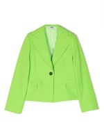 MSGM Kids blazer à simple boutonnage - Vert - thumbnail