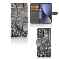 Xiaomi 12 Pro | Telefoonhoesje | Met pasjeshouder | Krokodillenprint