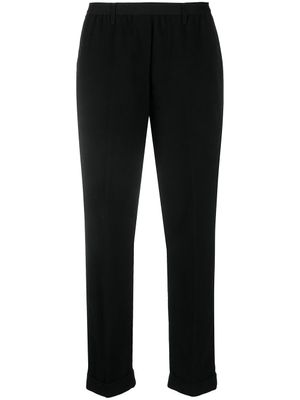 Maison Martin Margiela Pre-Owned pantalon cigarette à taille haute (années 2000) - Noir