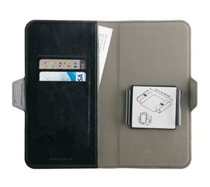 Vivanco Universal Booklet Universeel Universal Zwart Flip Case, Spatwaterdicht, Stofdicht, Stootbestendig, Waterafstotend