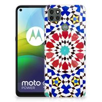 Motorola Moto G9 Power TPU Siliconen Hoesje Mozaïek - thumbnail