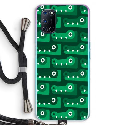 Crocs: Oppo A52 Transparant Hoesje met koord