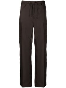 Lanvin pantalon droit à rayures latérales - Marron