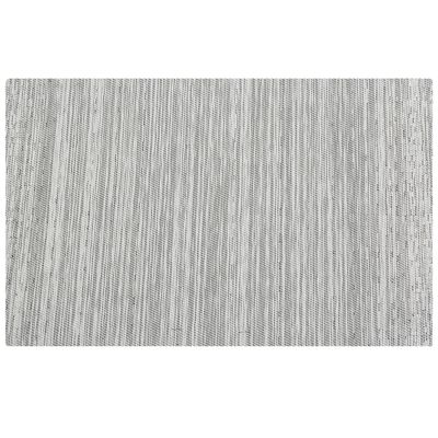 8x Rechthoekige onderzetters/placemats voor borden zwart/wit geweven print 30 x 45 cm - Placemats