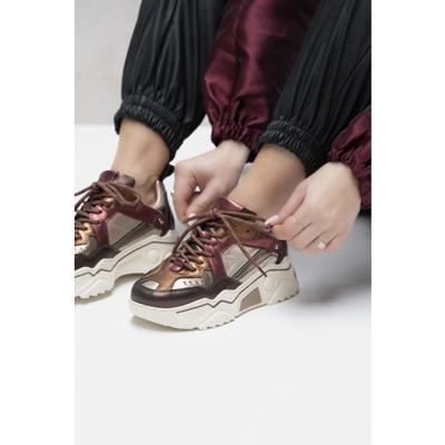DWRS - Rood | Dames | Sneaker | Rood | 42 | regular | Kamst mode