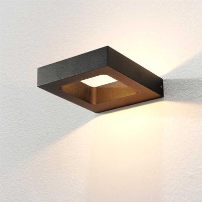 Artdelight Buitenlamp up downCarre 13cm - zwart - WL CARRE ZW