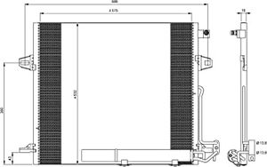 Condensor, airconditioning 35618
