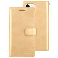 Voor iPhone 11 Pro kwik GOOSPERY MANSOOR horizontale Flip lederen draagtas met houder & kaartsleuven & portemonnee (goud)
