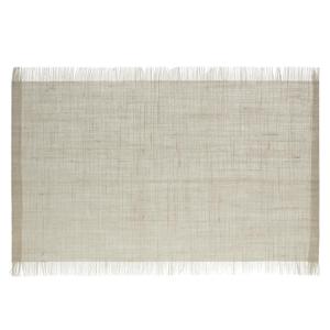 Secret de Gourmet Jute tafel placemat - naturel - 45 x 30 cm - Onderleggers - met rafels