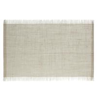 Secret de Gourmet Jute tafel placemat - naturel - 45 x 30 cm - Onderleggers - met rafels - thumbnail