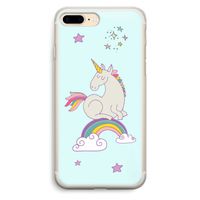 Regenboog eenhoorn: iPhone 7 Plus Transparant Hoesje
