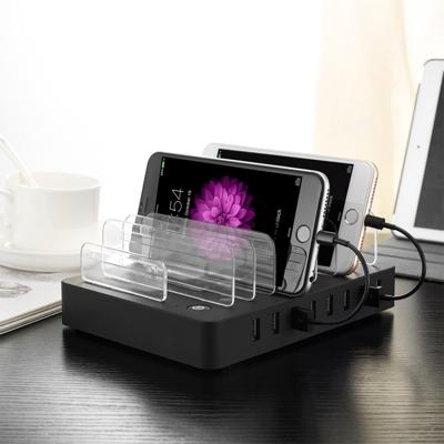 Multifunctionele 96W DC5V / 19.2A (Max) Output 8 poorten USB afneembare Charging Station Smart lader voor iPad Tablets iPhone Galaxy Huawei Xiao