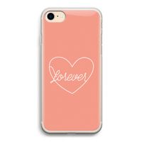 Forever heart: iPhone 7 Transparant Hoesje