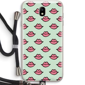 Lipjes: Samsung Galaxy J7 (2017) Transparant Hoesje met koord