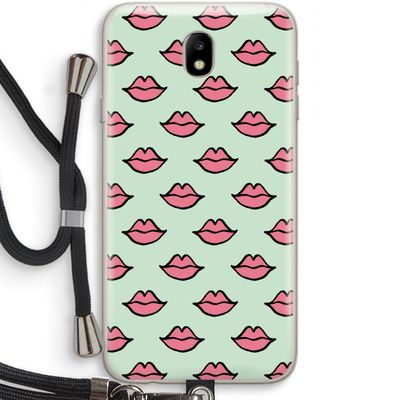 Lipjes: Samsung Galaxy J7 (2017) Transparant Hoesje met koord