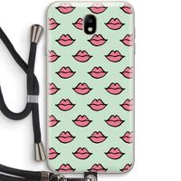 Lipjes: Samsung Galaxy J7 (2017) Transparant Hoesje met koord