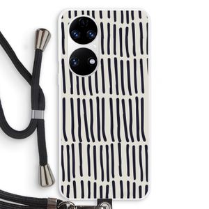 Moroccan stripes: Huawei P50 Transparant Hoesje met koord