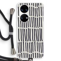 Moroccan stripes: Huawei P50 Transparant Hoesje met koord