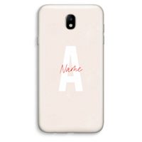 Strawberry Milkshake: Samsung Galaxy J7 (2017) Transparant Hoesje