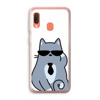 Cool cat: Samsung Galaxy A20e Transparant Hoesje
