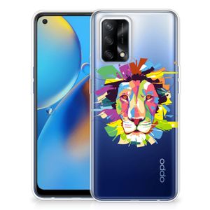 OPPO A74 4G Telefoonhoesje met Naam Lion Color