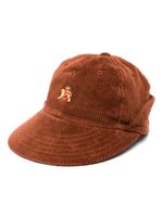 Baracuta casquette en velours côtelé à logo brodé - Marron