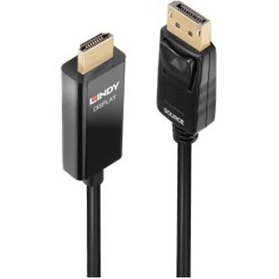 Lindy 40925 video kabel adapter 1 m DisplayPort HDMI Zwart