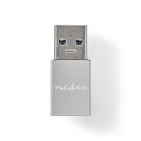 Nedis USB-A Adapter | USB-A Male | USB-C Female | Zwart | 1 stuks - CCGB60925GY CCGB60925GY - thumbnail