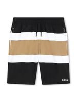 BOSS Kidswear short de bain à design colour block - Noir - thumbnail