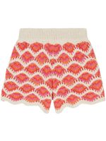 Alanui short Hawa Mahal en crochet - Rose