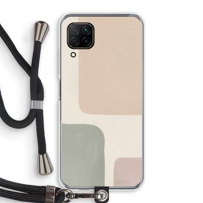 Geo #7: Huawei P40 Lite Transparant Hoesje met koord