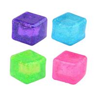LG-Imports Slow rise anti-stress kubus met glitter