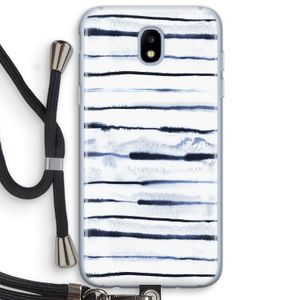 Ink Stripes: Samsung Galaxy J5 (2017) Transparant Hoesje met koord