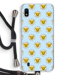 Leeuwenkoppen: Samsung Galaxy A10 Transparant Hoesje met koord