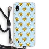 Leeuwenkoppen: Samsung Galaxy A10 Transparant Hoesje met koord