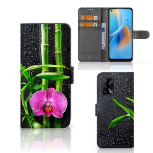 OPPO A74 4G Hoesje Orchidee