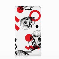 Mobiel BookCase Nokia 2.1 2018 Skull Red - thumbnail