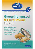 Wapiti Groenlipmossel & Curcumine Extract Capsules
