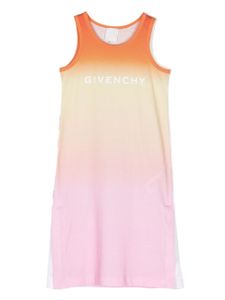 Givenchy Kids robe à logo imprimé - Jaune