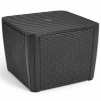 Keter Tuintafel Luzon Plus met parasolgat grafietkleurig - thumbnail