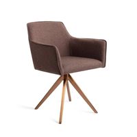 Jesper Home Eetkamerstoel 'Hofu' Turn Rose Gold, kleur Potters Clay Jesper Home Eetkamerstoel 'Hofu' Turn Rose Gold, kleur Potters Clay